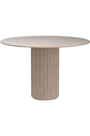 Breeze Yuvarlak Ahşap Bohem Masa 130x130
