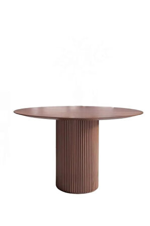 Breeze Yuvarlak Ahşap Bohem Masa 90x90