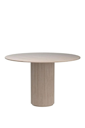 Breeze Yuvarlak Ahşap Bohem Masa 90x90
