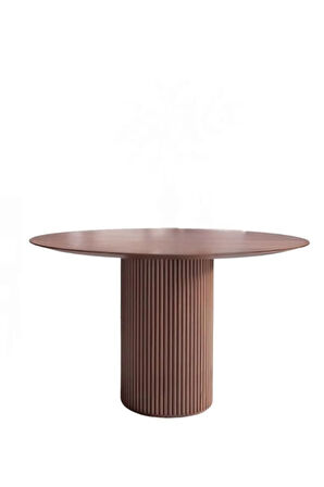 Breeze Yuvarlak Ahşap Bohem Masa 100x100