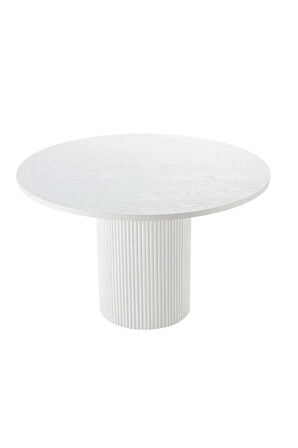 Breeze Yuvarlak Ahşap Bohem Masa 120x120