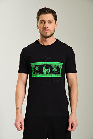 Yuvarlak Yaka T-shirt "BONESMEN DOLAR"