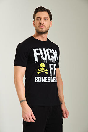 Yuvarlak Yaka T-shirt "LANET BONESMEN"