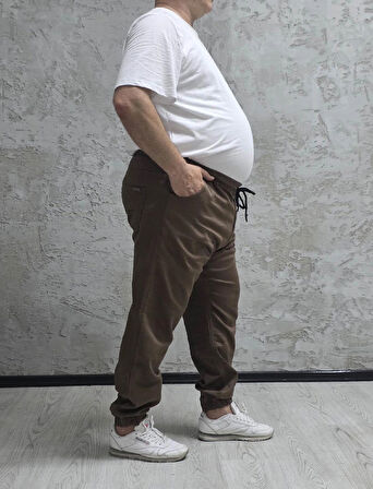 15000-BATTAL BEDEN BEL VE PAÇA LASTİKLİ PANTOLON