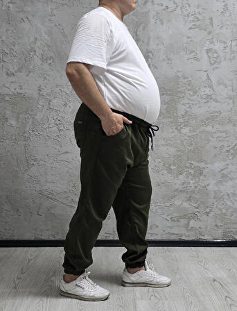 15000-BATTAL BEDEN BEL VE PAÇA LASTİKLİ PANTOLON