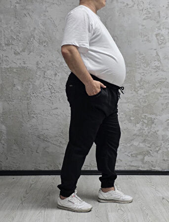 15000-BATTAL BEDEN BEL VE PAÇA LASTİKLİ PANTOLON