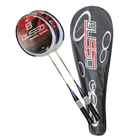 BUSSO BS-3000 ÇANTALI İKİLİ BADMİNTON RAKET 
