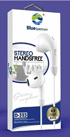 BLUE SPECTRUM D-323 Stereo Handsfree Kulaklık BEYAZ