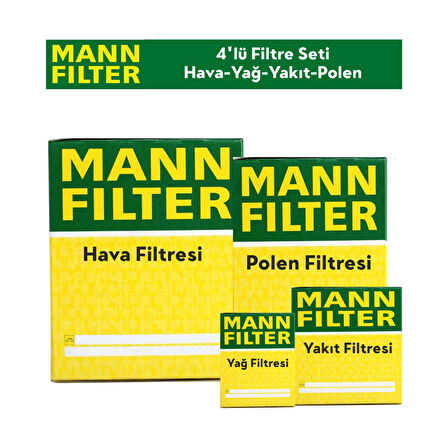 Peugeot Partner 1.6 HDİ Filtre Bakım Seti 4'Lü 2008-2011 MANN BS115428