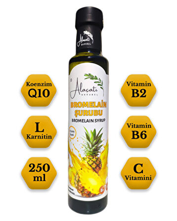 Bromelain Zengin İçerikli Detox Mix Şurubu 250 ml