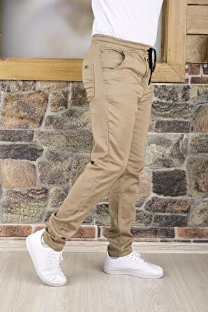 BLACK STEEL KEMER LASTİK ,PAÇA DÜZ  ERKEK PANTOLON-23000