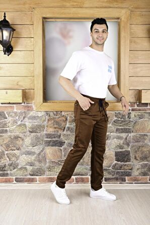 BLACK STEEL KEMER LASTİK ,PAÇA DÜZ  ERKEK PANTOLON-23000