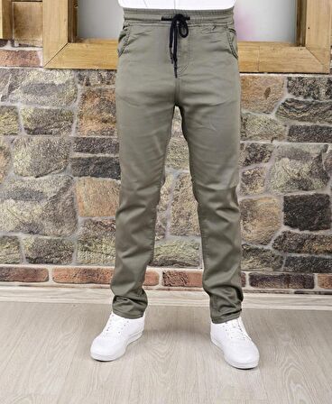 BLACK STEEL KEMER LASTİK ,PAÇA DÜZ  ERKEK PANTOLON-23000