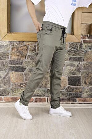 BLACK STEEL KEMER LASTİK ,PAÇA DÜZ  ERKEK PANTOLON-23000