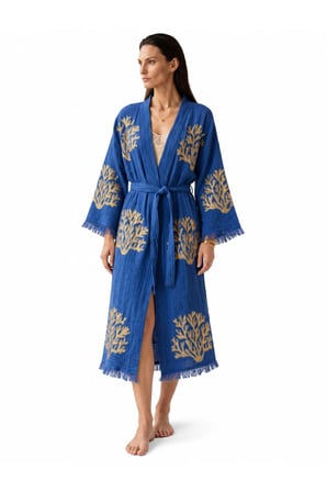 Blue Ethereal Coral Kimono