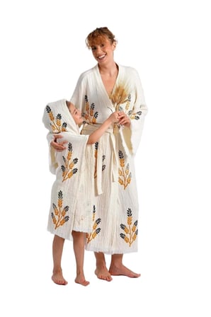Golden Wheat Anne Çocuk Kimono Panço
