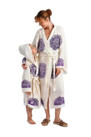 Natural Mandala Anne Çocuk Kimono Set