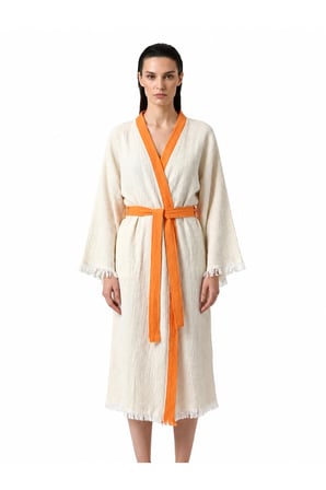 Shadow Bloom Kimono Turuncu