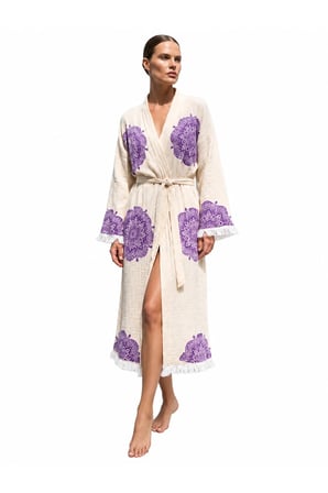 Natural Mandala Drift Kimono