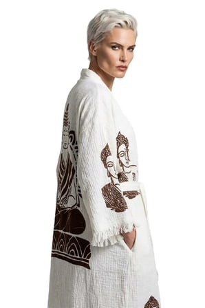 Natural Serenity Buddha Kimono