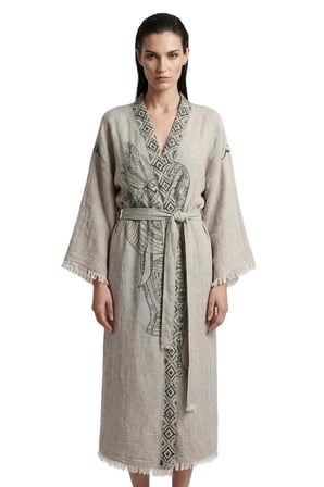 Grey Elephant Kimono