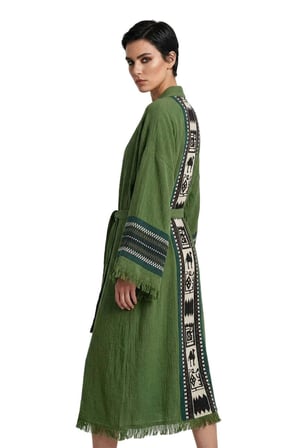 Olive Symbol Nomad Kimono