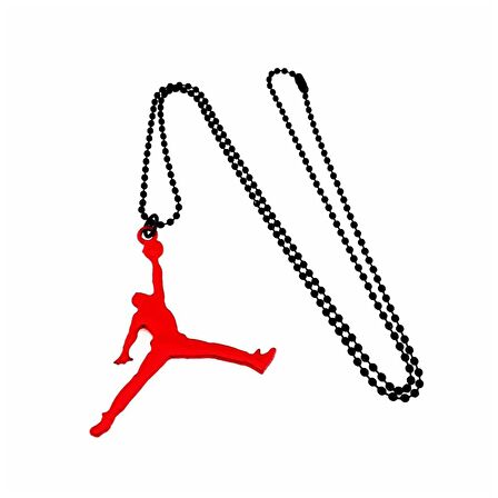 Kırmızı Renk Slam Dunk Air Jordan Erkek Kolye