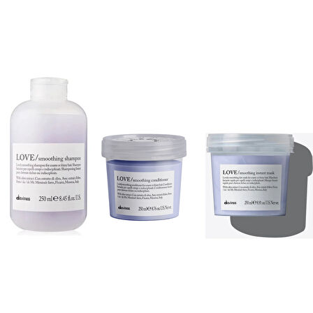 Davines Love Smoothing Düzleştirici Bakım Seti 2 - %100 Orijinal