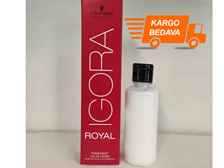 Igora Royal 6-28 Koyu Kumral Küllü Kızıl Saç Boyası + Oksidan (Emülsiyon)