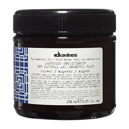 Davines Alchemic Silver Gümüş Saç Kremi 250ml - %100 Orijinal