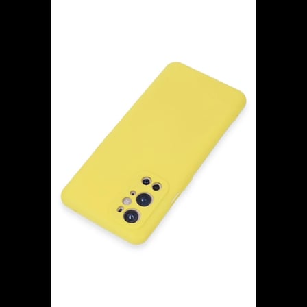 One Plus 9 Pro Kılıf Nano içi Kadife Silikon - Sarı