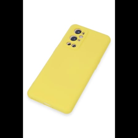 One Plus 9 Pro Kılıf Nano içi Kadife Silikon - Sarı