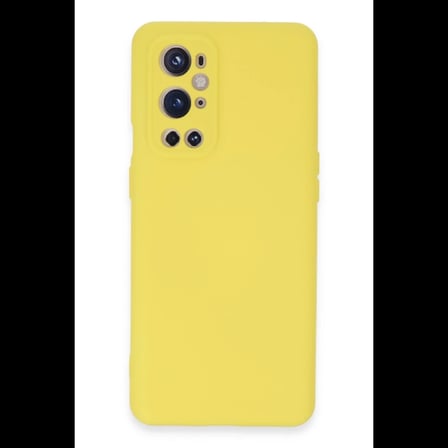 One Plus 9 Pro Kılıf Nano içi Kadife Silikon - Sarı
