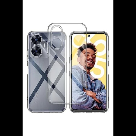 Realme C55 Kılıf Lüx Şeffaf Silikon