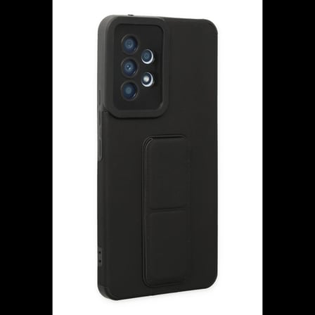 Samsung Galaxy A53 5G Kılıf Mega Standlı Silikon - Siyah