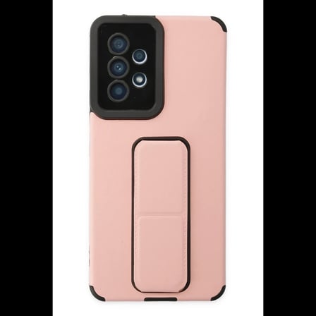Samsung Galaxy A53 5G Kılıf Mega Standlı Silikon - Pudra