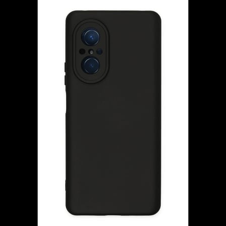 Huawei Nova 9 SE Kılıf Nano içi Kadife Silikon - Siyah