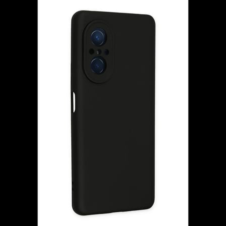 Huawei Nova 9 SE Kılıf Nano içi Kadife Silikon - Siyah