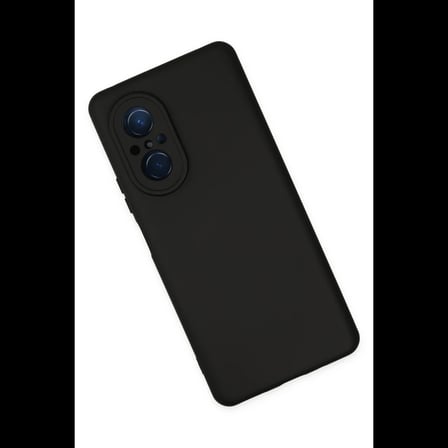 Huawei Nova 9 SE Kılıf Nano içi Kadife Silikon - Siyah