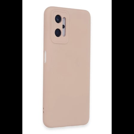 Realme 9i 4G Kılıf Nano içi Kadife Silikon - Pudra