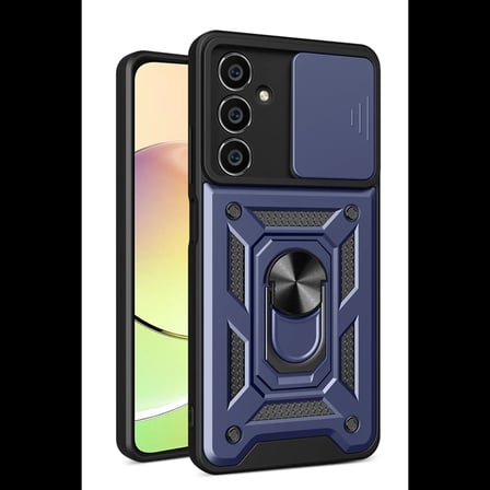 Samsung Galaxy A05S Kılıf Pars Lens Yüzüklü Silikon - Lacivert
