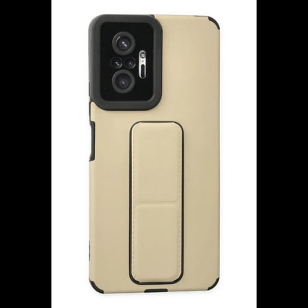 Xiaomi Redmi Note 10 Pro Kılıf Mega Standlı Silikon - Gold