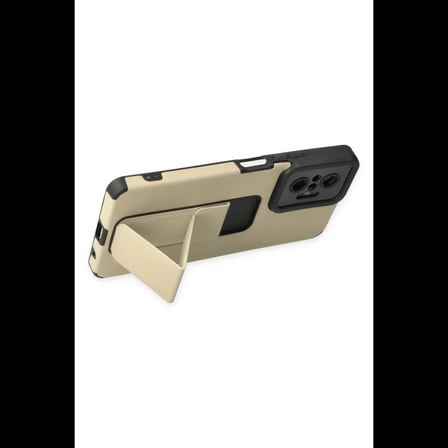Xiaomi Redmi Note 10 Pro Kılıf Mega Standlı Silikon - Gold