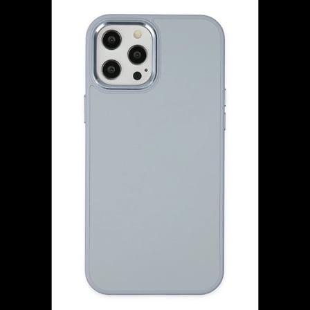 Apple iPhone 12 Pro Max Kılıf Asya Deri Silikon - Sierra Blue