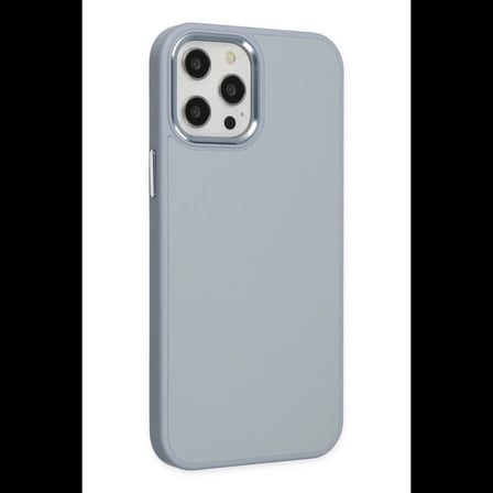 Apple iPhone 12 Pro Max Kılıf Asya Deri Silikon - Sierra Blue