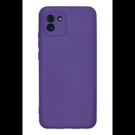 Samsung Galaxy A03 Kılıf Nano içi Kadife Silikon - Mor