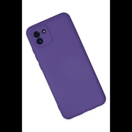 Samsung Galaxy A03 Kılıf Nano içi Kadife Silikon - Mor