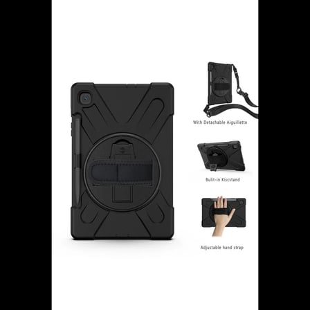 Samsung Galaxy P610 Tab S6 Lite 10.4 Kılıf Amazing Tablet Kapak - Siyah