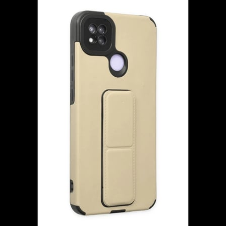 Xiaomi Redmi 9C Kılıf Mega Standlı Silikon - Gold