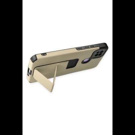 Xiaomi Redmi 9C Kılıf Mega Standlı Silikon - Gold